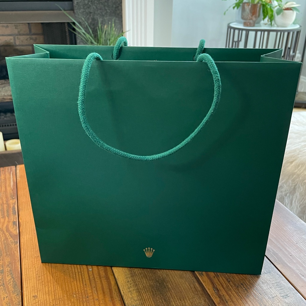 Authentic Rolex Shopping Bag